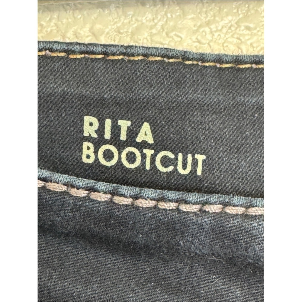 Liverpool 14x32 Rita Bootcut Jeans Dark Wash Handsand Flap Pockets - Picture 9 of 10